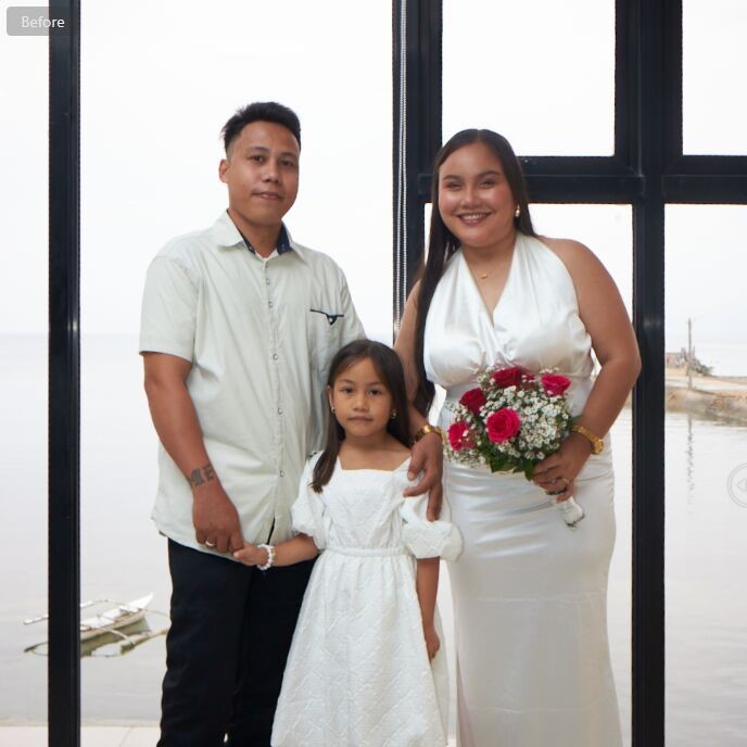 Before - Raw Wedding Shot